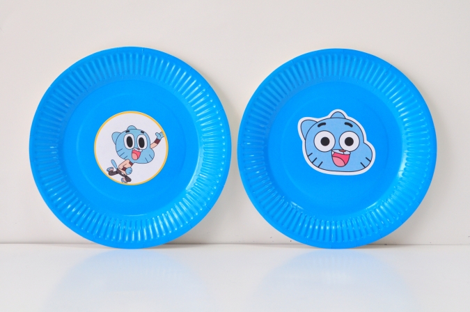 Персонализирана хартиена парти чинийка Гъмбол, 6бр. пакет