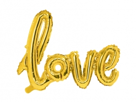 Фолиев надпис LOVE, 103х70см, цвят злато /Pd/