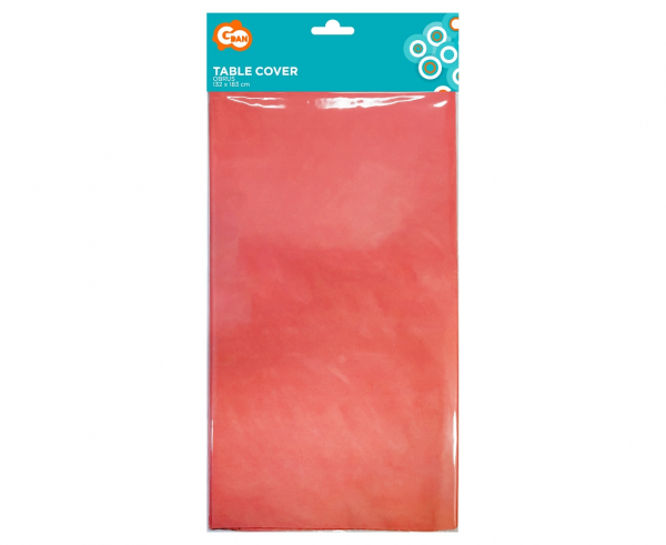 Хартиена покривка за еднократна употреба, цвят корал 132х183 см /Gd/