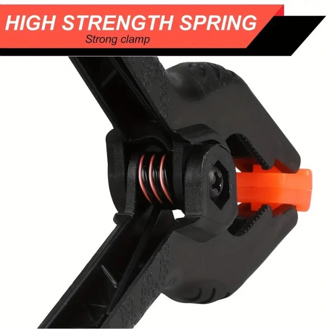 Пластмасова щипка за винил и балони, 9,3см /Tm/