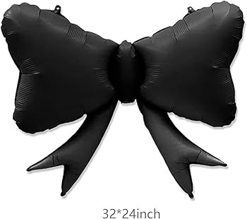 Фолиев балон Панделка, цвят черен, 79х62 см /Pe/