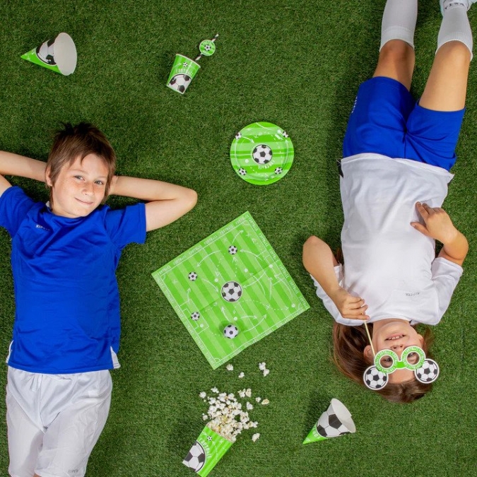 Кутийки за пуканки или сладки Футбол - 6 бр. в пакет /Pp/