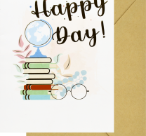 Луксозна картичка Happy Day, 13x19см, с включен плик /Pe/