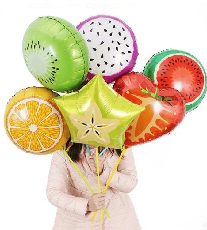 Комплект 10 бр. фолиеви балони различни Плодове /Ch/