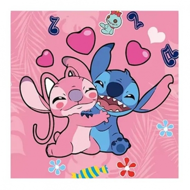 Парти салфетки Стич и Ейнджъл 33х33 см /Gx/