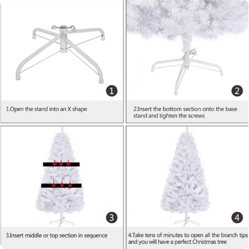 Бяла коледна елха, 150см /Gx/