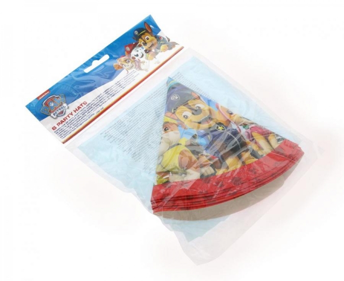 Парти шапка Пес Патрул/Rescue Heroes, 6 бр. в опаковка /Gd/