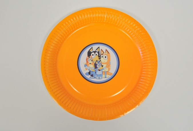 Персонализирана хартиена чинийка Блуи и Бинго, 6бр. пакет