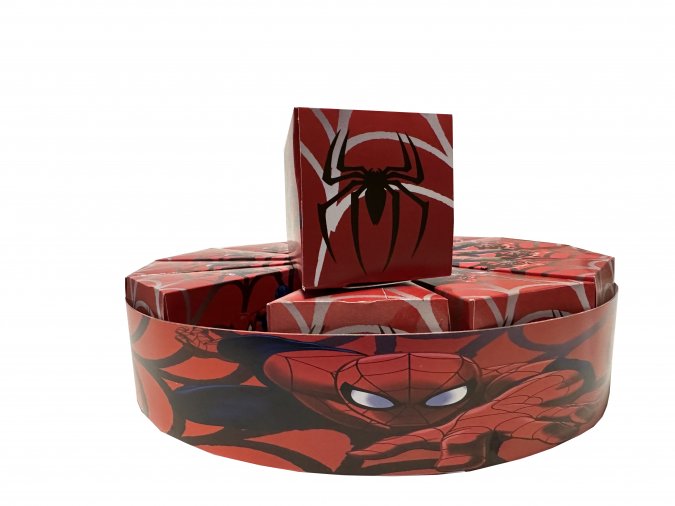 Комплект 13 парчета /заготовки за хартиена торта Спайдърмен, с вкл. ринг за декорация /Mr/