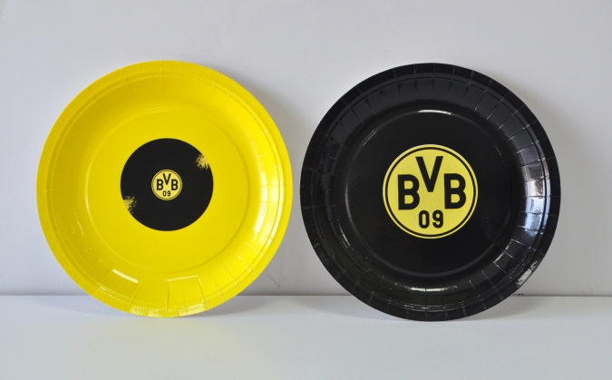 Персонализирана хартиена парти чинийка  Борусия Дортмунд, 6бр. пакет