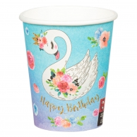 Хартиена парти чаша Лебед, 6 бр. в пакет /mb/