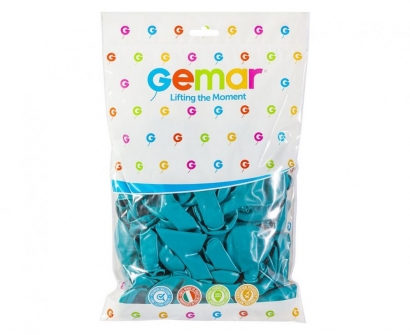 Балон цвят Тюркоаз / Turquoise , диаметър 26 см, 100 бр. в пакет, Gemar G90 #068