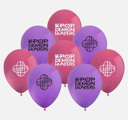 Комплект 8бр. латексови балони Кей Поп / K-Pop Hunters /Mb/