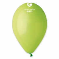 Балон цвят светло зелен / Light Green, диаметър 26 см, 100 бр. в пакет, Gemar G90 #011