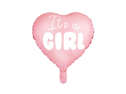Фолиев балон Бебе момиче сърце 45см / It's a Girl  /Pd/