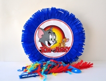 Пинята Том и Джери, две лица 40х40 см