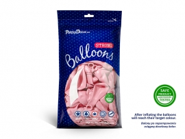Балон цвят бледо розов /pale pink/ пастел, диаметър 30 см, 10 бр. в пакет /Pd/