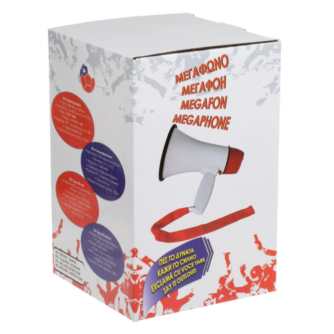 Мегафон, /високоговорител/, 10w, сгъваема дръжка /Mb/