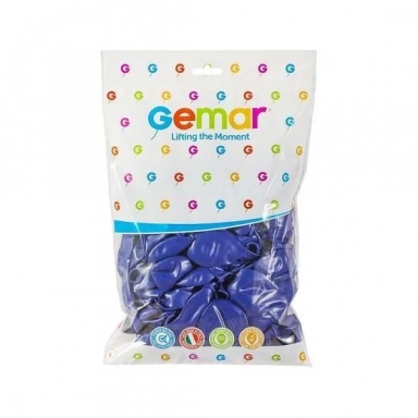 Балон цвят Тъмно син, диаметър 30 см, 100 бр. в пакет, Gemar G110 #046 /Uk/