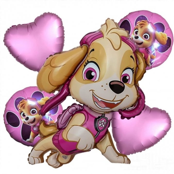 Комплект 5 бр. фолиеви балони Скай и Еверест /Pe/