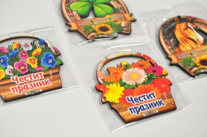 Магнитно послание /дървена плочка/ в различни форми /Gx/