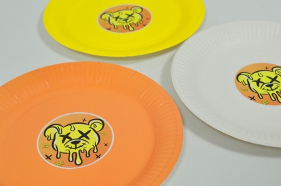 Персонализирана хартиена парти чинийка Лава Беър, 6бр. пакет