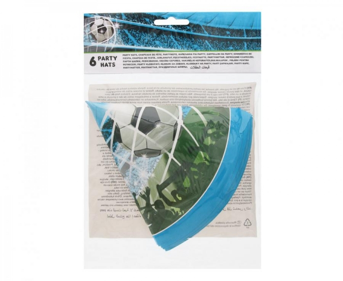 Парти шапка Футбол,  6 бр. в опаковка /Gd/