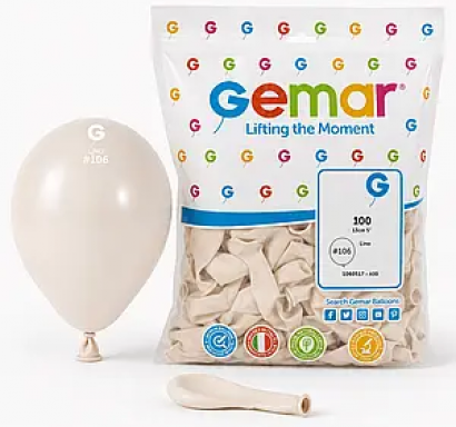 Балон цвят Лен, Linen, диаметър 26 см, 100 бр., Gemar G90 #106 /Uk/