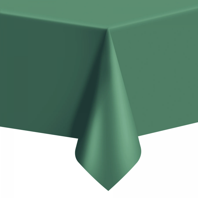 Покривка за еднократна употреба, тъмно зелена 137х274 см /Pp/