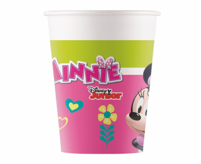 Хартиена парти чашка Мини Маус / Minnie Mouse 200 мл, 8 бр. в опаковка /Gd/