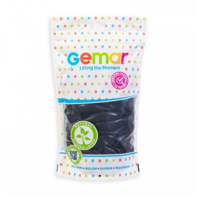 Балон цвят Нави / Navy, диаметър 30 см, 100 бр. в пакет, Gemar G110 #102