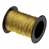 Златна опаковъчна лента/шнур за декорация, 15м /Mb/