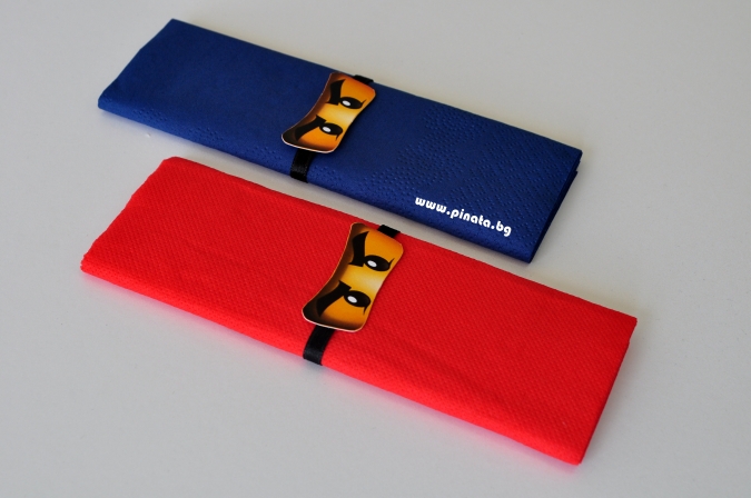 Тематични парти салфетки Лего Нинджаго 33х33 см, 6 бр. пакет