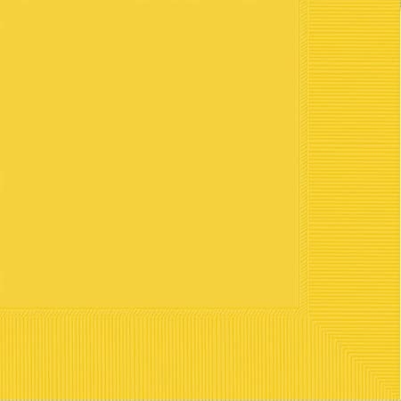 Парти салфетки жълти , 20 бр в пакет /Un/