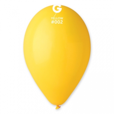 Балон светло жълт, диаметър 26 см, 10 бр. в пакет Gemar G90 #002 /Uk/