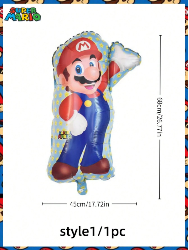 Фолиев балон Супер Марио, 68 см