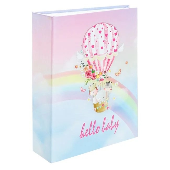 Фотоалбум с розови балони, момиче, 100 снимки /Mb/