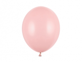 Балон цвят бледо розов /pale pink/ пастел, диаметър 30 см, 10 бр. в пакет /Pd/