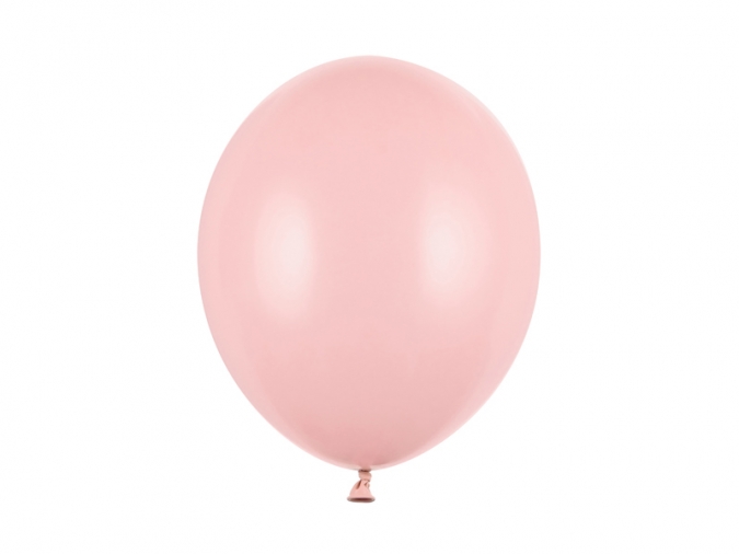 Балон цвят бледо розов /pale pink/ пастел, диаметър 30 см, 10 бр. в пакет /Pd/