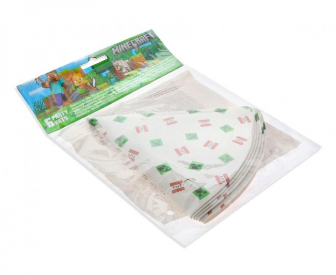 Парти шапка Майнкрафт, 6 бр пакет /Gd/