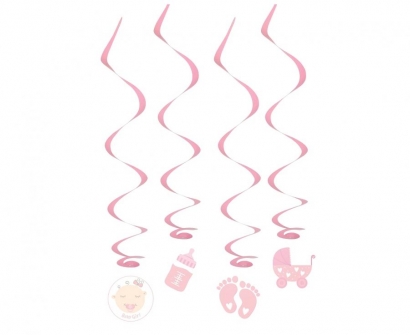 Висяща декорация за Бебе момиче, 4бр., 60см /Gd/