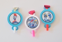 Персонализирана парти свирка Смърфовете, 5 бр. пакет