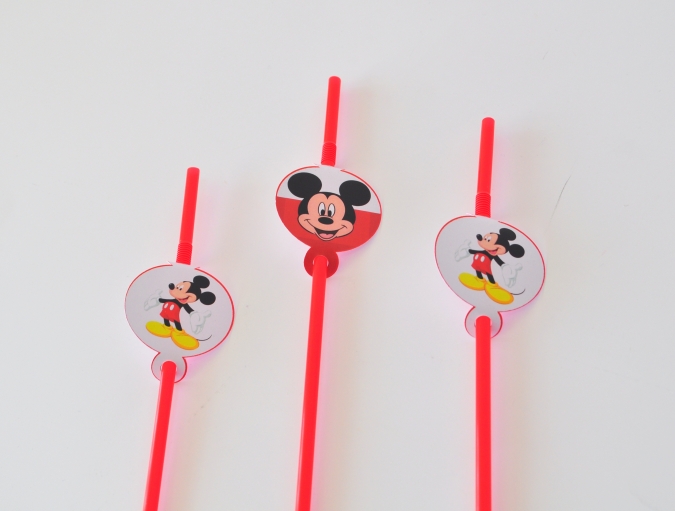 Парти сламки с облър Червената шапчица, 10 бр. в пакет