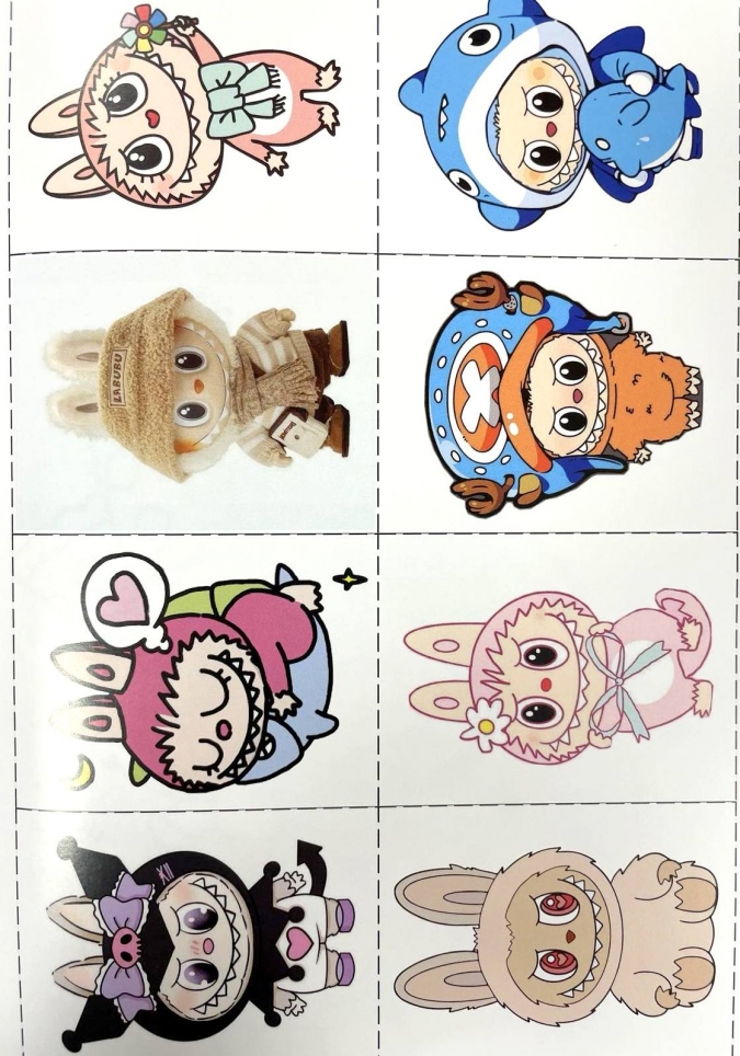 Книжка за оцветяване с включени стикери Лабубу /St/