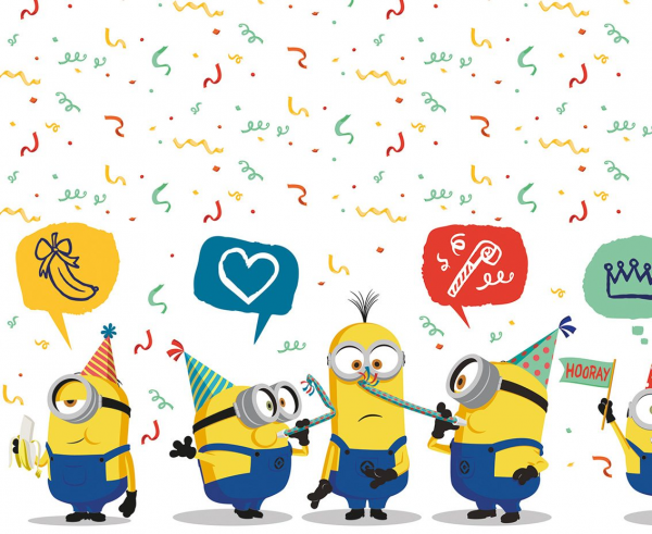 Парти покривка Миньоните 120х180 см, лицензирана TM Studios /Gd/