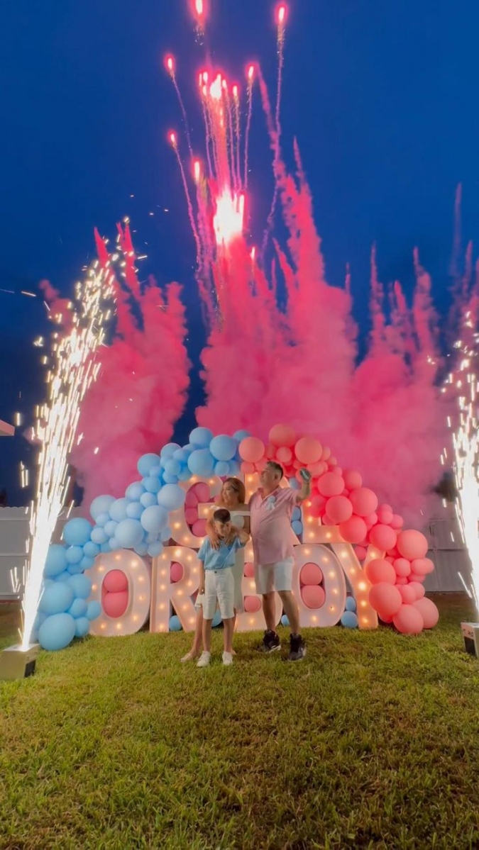 Димка за разкриване на пола Boy or Girl цвят розов /Gx/