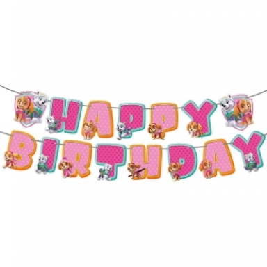 Банер гирлянд Скай и Еверест, Happy Birthday, 2,5м. /Pe/