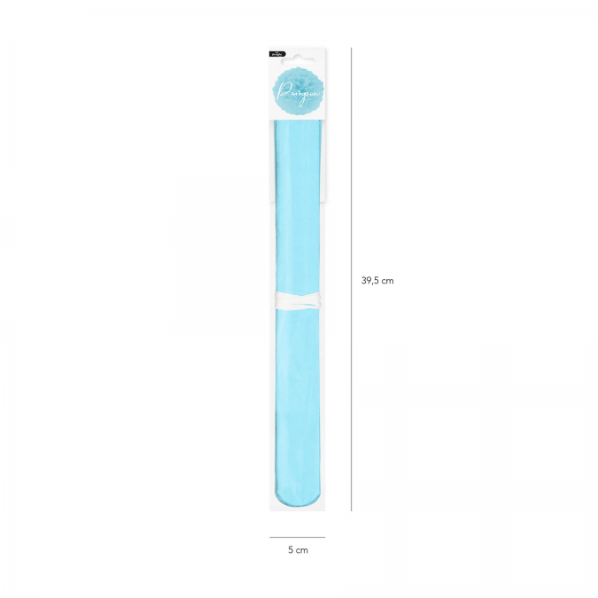 Помпон от синя тишу хартия 35 см /Pp/