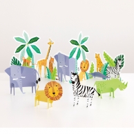 Украса за маса и декорация Сафари, джунгла 5 бр. /Un/