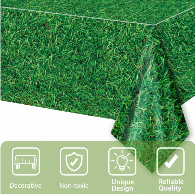 Парти покривка Футбол, трева, 130х220 см /Ch/